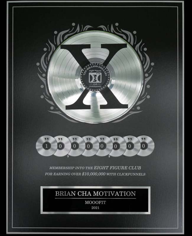 MoooFit 2021 Award Plaque